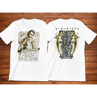 Vintage Jane's Addiction Lady Image Ninja Tour 2009 Shirt — T-shirts pour hommes