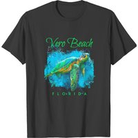 Vero Beach Florida Watercolor Sea Turtl Vero Beach Florida Watercolor Sea Turtle T-shirts — T-shirts pour hommes