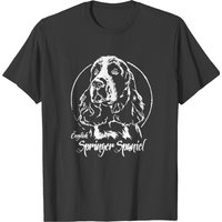 English Springer Spaniel Gift T- Shirt Proud English Springer Spaniel Dog Portrait T- Shirt T-shirts — T-shirts pour hommes