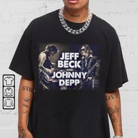 Jeff Beck Johnny Depp 2022 Tour Shirt, Vintage 90s Graphic North American Tour Shirt — T-shirts pour hommes