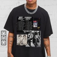 Jeff Beck Johnny Depp 2022 Tour Shirt, Vintage 90s Graphic North American Tour Shirt
