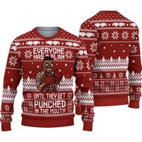 Funny Mike Tyson Pattern Christmas Ugly Christmas 3d Sweater