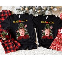 Home Alone Christmas Couple Matching Shirt, Kevin Home Alone, Christmas Movie Shirt