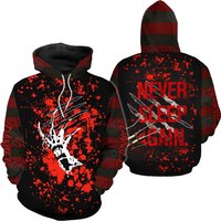 Halloween Hoodie, Personalized Freddy Krueger Hoodie, Freddy Krueger 3d Hoodie