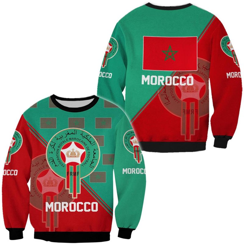 Morocco National Soccer Team, Qatar World Cup 2022 Champions Soccer Team Sweatshirts — Chandails pour hommes
