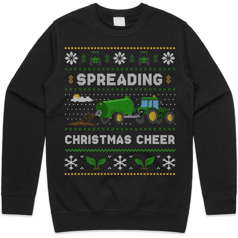 Spreading Christmas Cheer Farming Jumper Sweater — Chandails pour hommes