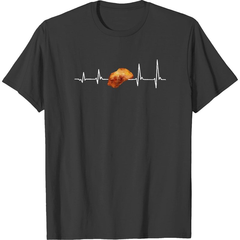 Schnitzel Lover Schnitzelfan Heartbeat Schnitzel (1) T-shirts