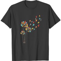 Dandelion Flowers Dandelion Cats Flower Colorful Pet Cat T-shirts — T-shirts pour hommes