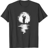Golf Dad Player Sunset Graphic Funny Dad Golf Sunset Golfer Silhouette Golfing Graphic (2) T-shirts