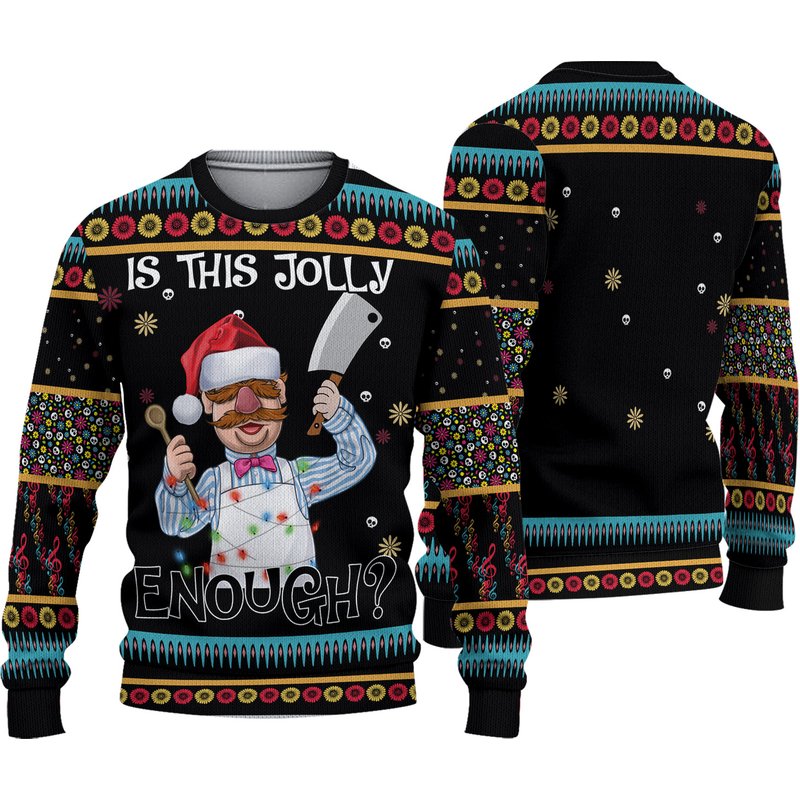 Is This Jolly Enough? Chef Ugly Sweater Christmas