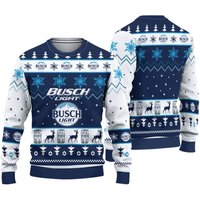 B U S C H L I G H T Ugly Sweater Christmas 3d Sweater