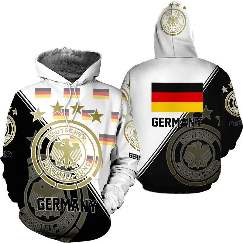 Germany National Soccer Team 3d Hoodie — Sweats à capuche pour hommes