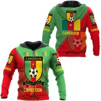 Cameroon National Soccer Team, Qatar World Cup 2022 Champions Soccer Team 3d Hoodie