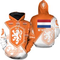 Netherlands National Soccer Team, Qatar World Cup 2022 Champions Soccer Team 3d Hoodie