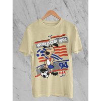 Striker - Usa 94 Classic T-shirt, Vintage Mascot World Cup Shirt — Mens T Shirts