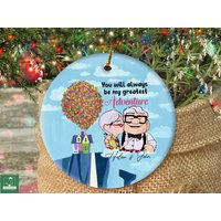 Carl And Ellie Ornament Personalized, Up Movie Ornament, Couples Ornament — Ornements