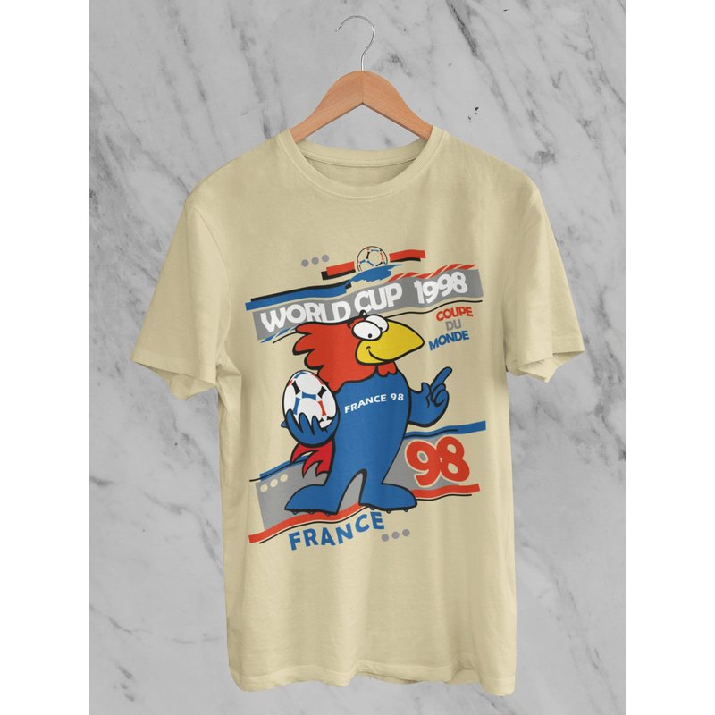 Footix - France 98 Classic T-shirt, Vintage Mascot World Cup Shirt