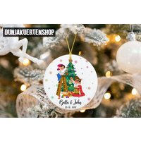 Personalized Carl And Ellie Ceramic Ornament — Ornaments