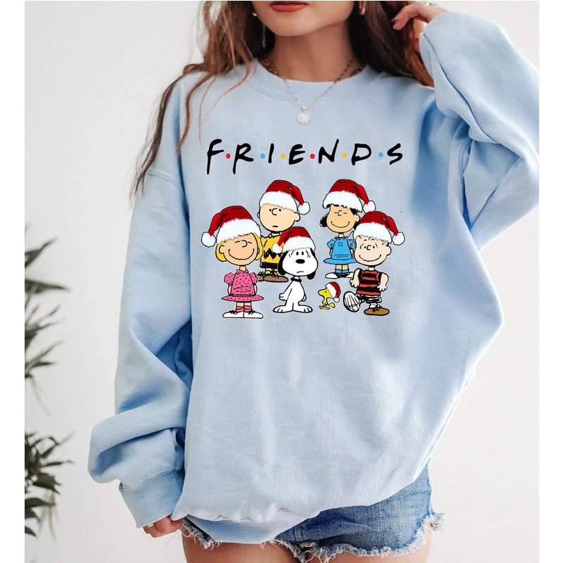 Peanut Snoopy And Friends Merry Christmas Sweatshirt, Snoopy Christmas Sweatshirt — Sweats à capuche pour hommes