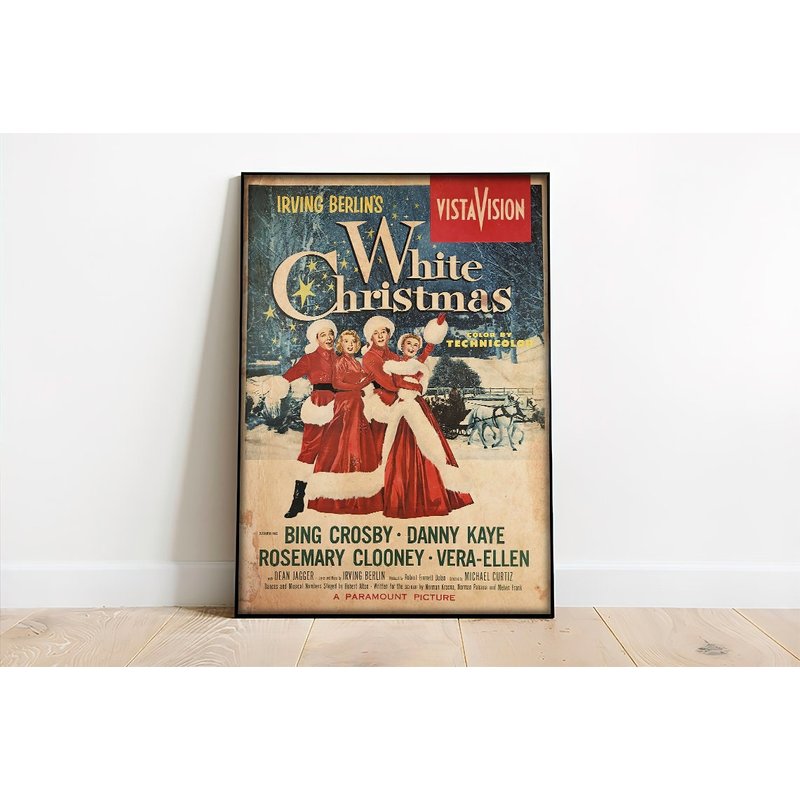 Irving Berlin's White Christmas Funny Poster White Christmas Lovers Movie Poster — Affiches et impressions
