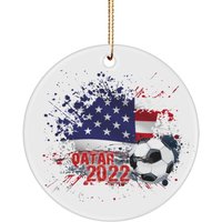 Ornament Usa World Cup, 2022 World Cup Ornament, Usa Qatar Ornament