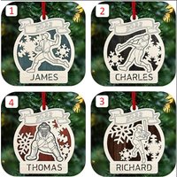 Personalized Sports Ornaments | Wooden Sports Ornaments | Sport Ornament — Ornaments