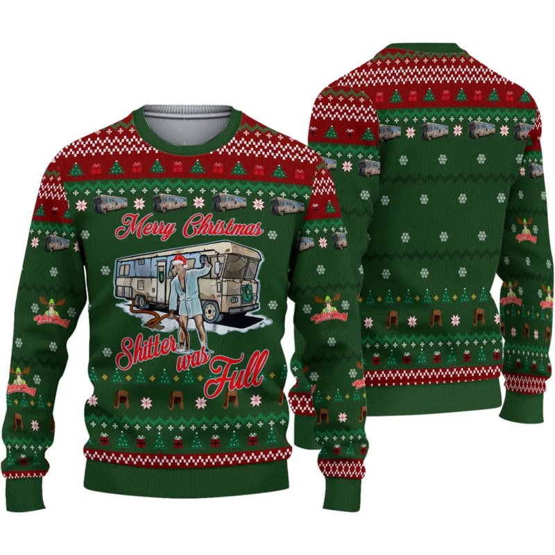 Merry Christmas Shitters Full Ugly Sweater — Chandails pour hommes