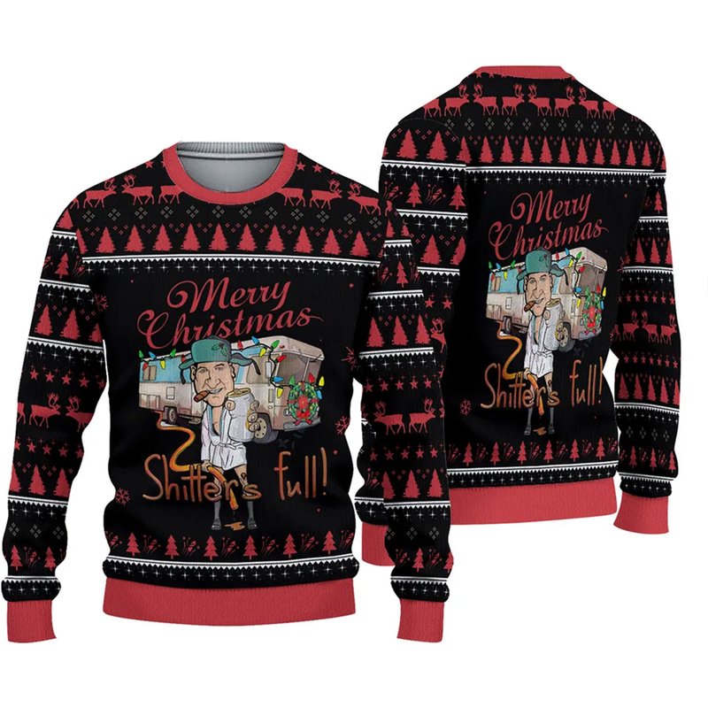 Merry Christmas Shitters Full Ugly Sweater — Chandails pour hommes