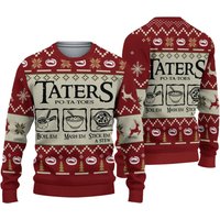 Taters Potatoes Lotr Red Ugly Christmas Sweater, Tlotr Christmas 3d Sweater