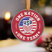 Usa World Cup 2022 Christmas Ornament, Qatar World Cup Christmas Ornament — Ornements