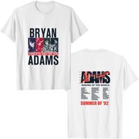 Original Vintage 1992 Bryan Adams Waking Up The World European Tour T Shirt — T-shirts pour hommes