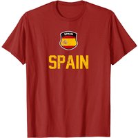 Spain Soccer Team España Fan Football Spanish Flag 2022 Red T-shirt — T-shirts pour hommes
