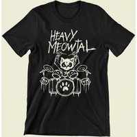 Cat Playing Drum Meowtal Shirt, Meowtal Tee