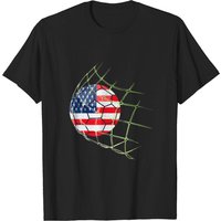 Usa Mens National Team Soccer Jersey 2022 American Ball Flag T-shirt