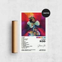 J Cole Kod Album Cover Poster Art — Affiches et impressions