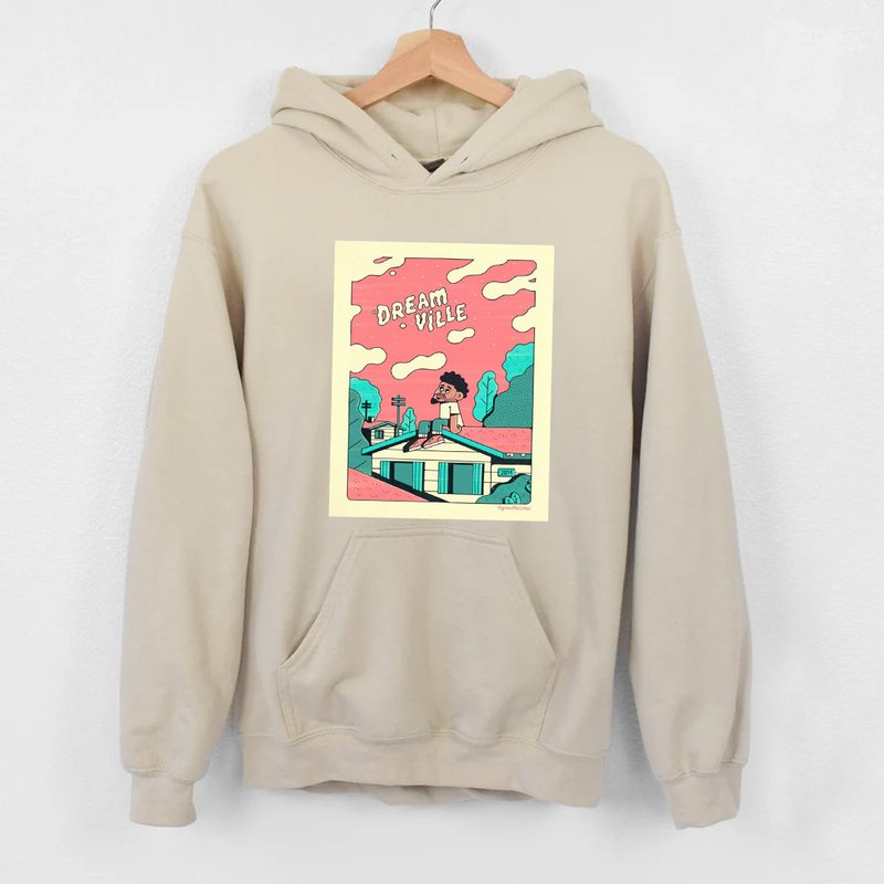 Vintage J Cole Dreamville Hoodies — Sweats à capuche pour hommes