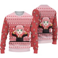 Spy And Family Anya Ugly Knitted Ugly Christmas Sweater
