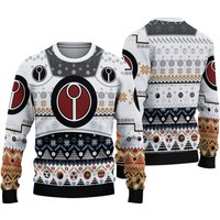 Warhammer 40k White Ugly Christmas Sweater