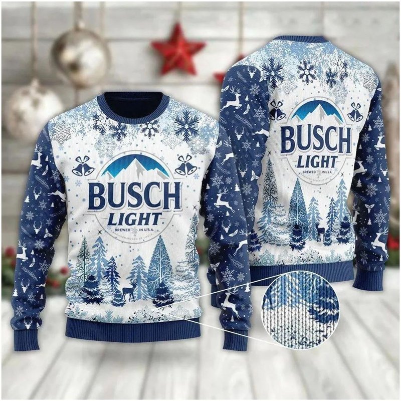 Busch Light Funny Christmas Sweater — Chandails pour hommes