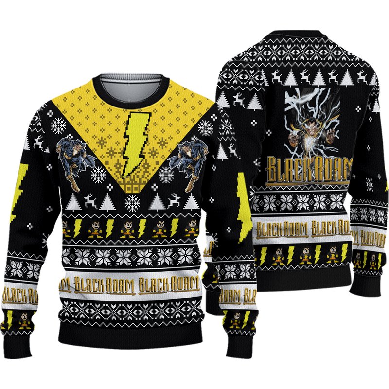 Black Adam Christmas Sweater — Chandails pour hommes