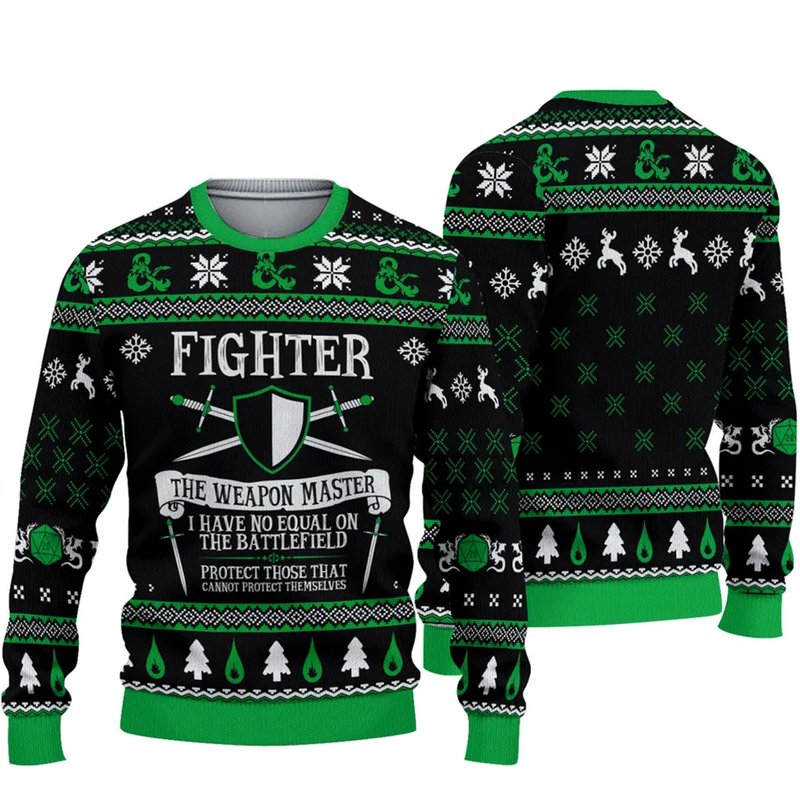 Dnd Classes Collection Christmas Sweater