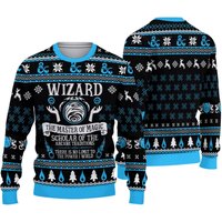 Dnd Dungeons & Dragons Wizard Class Ugly Christmas Sweater