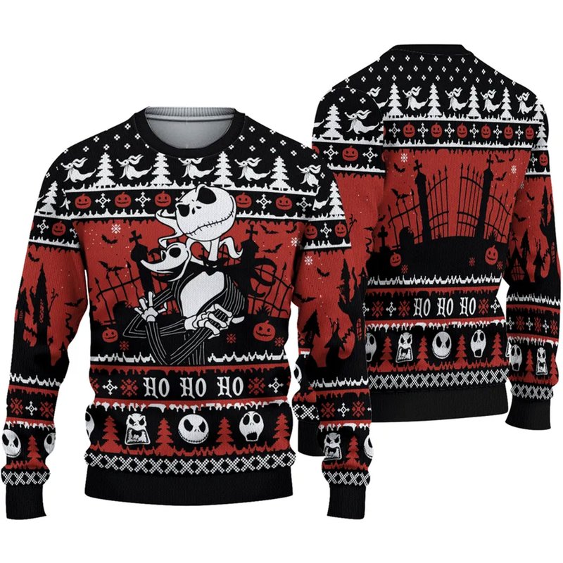 Jack And Zero Night Before Christmas Sweater — Chandails pour hommes