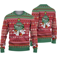 3d Disc Golf Lovers Merry Discmas Christmas Gift All Over Print Sweater
