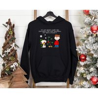 Charlie Brown Christmas Tree Hoodie, Meaningful Christmas Gift, Christmas Spirit Hoodies — Sweats à capuche pour hommes