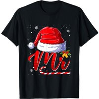 Mr And Mrs Claus Couples Matching Christmas Pajamas Santa T-shirt — Mens T Shirts