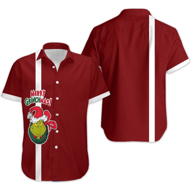 Merry Grin Xmas Hawaii Shirt — Chemises décontractées pour hommes