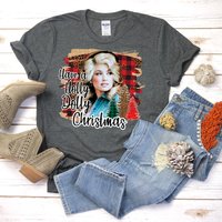Holly Dolly Christmas Movie Watching T-shirt