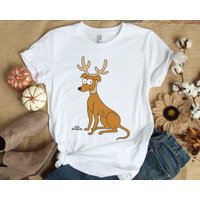 The Simpsons Santas Little Helper Reindeer Ears Holiday Shirt