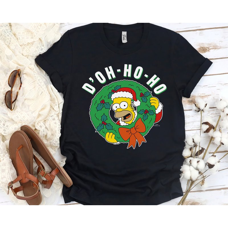 The Simpsons Christmas Santa Homer D'oh-ho-ho Alt Shirt